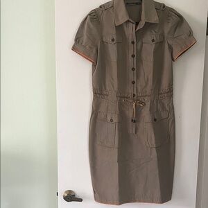 Peruvian Connection Tan Midi Dress